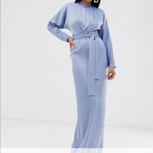 ASOS Tall maxi dress with batwing sleeve and wrap